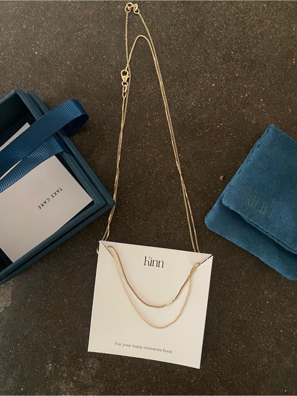 Kinn micro Rolo and box chain necklace stack NIB - Picture 9 of 9